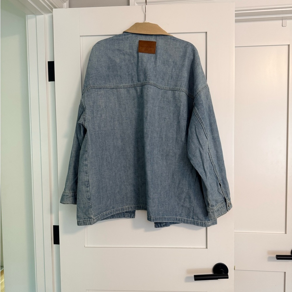 NWT Free People We The Free Lemon Denim Jacket - Picture 5 of 6